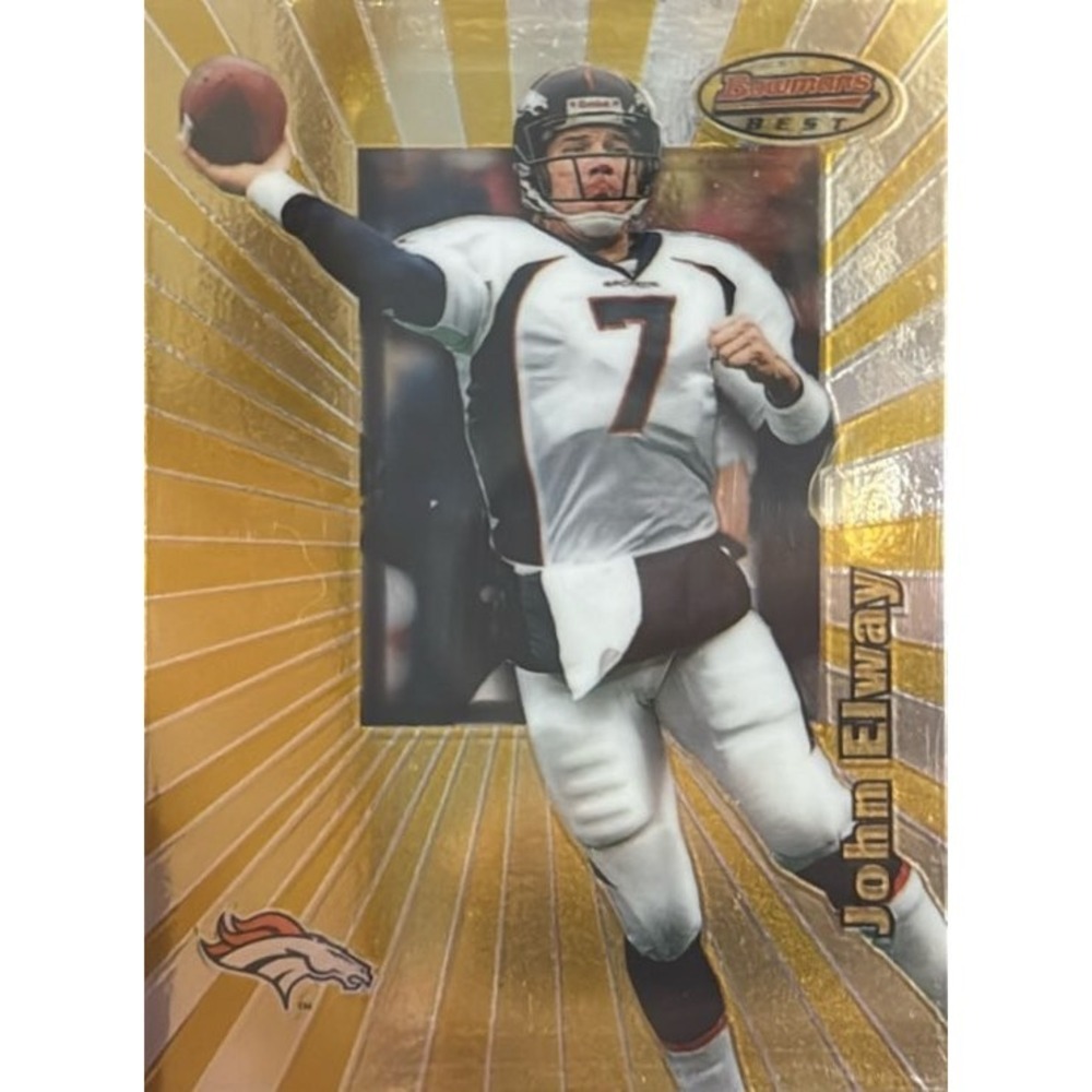 1998 Bowman's Best #50 John Elway Football Card Excellent Condition